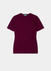 Lisa Ladies Cashmere Crew Neck In Bordeaux