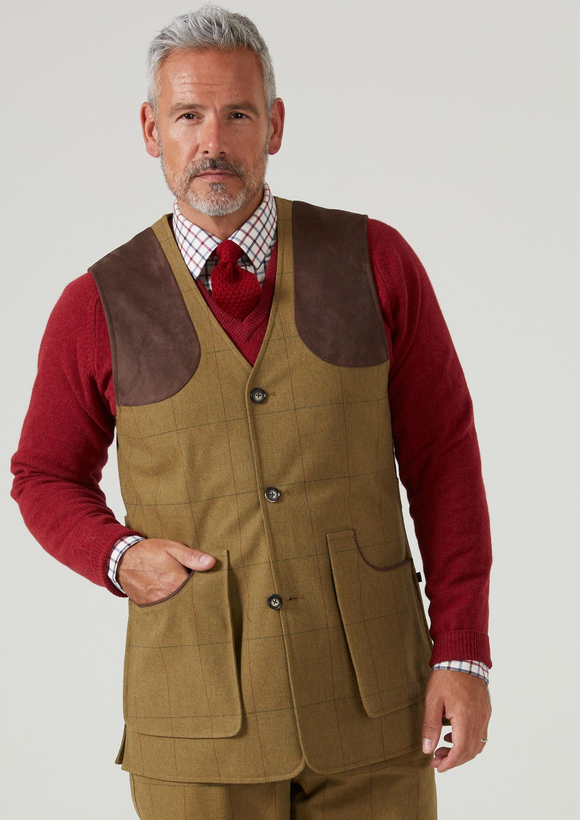 Axford Men's Waterproof Lightweight Shooting Waistcoat In Glen