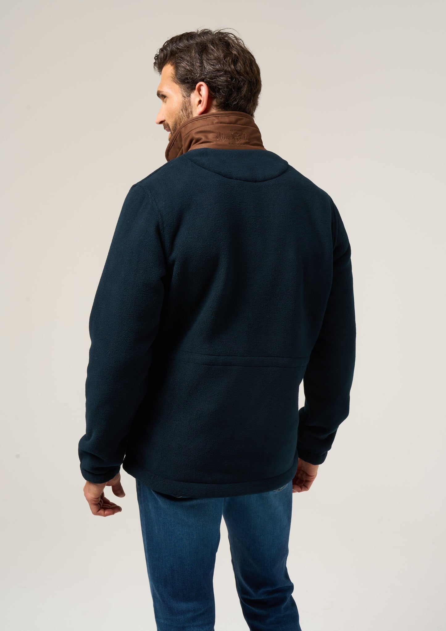 Aylsham Men's Fleece Jacket In Dark Navy