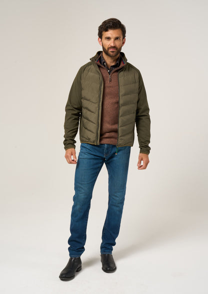 Calsall Men's Hybrid Jacket In Olive