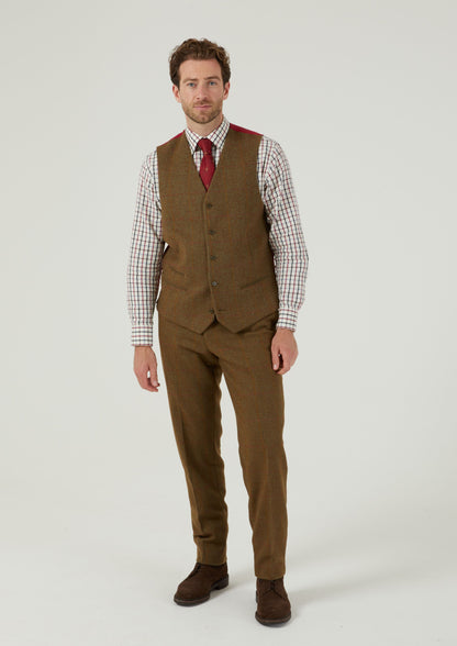 Combrook Men's Tweed Trousers In Hawthorn - Regular Fit