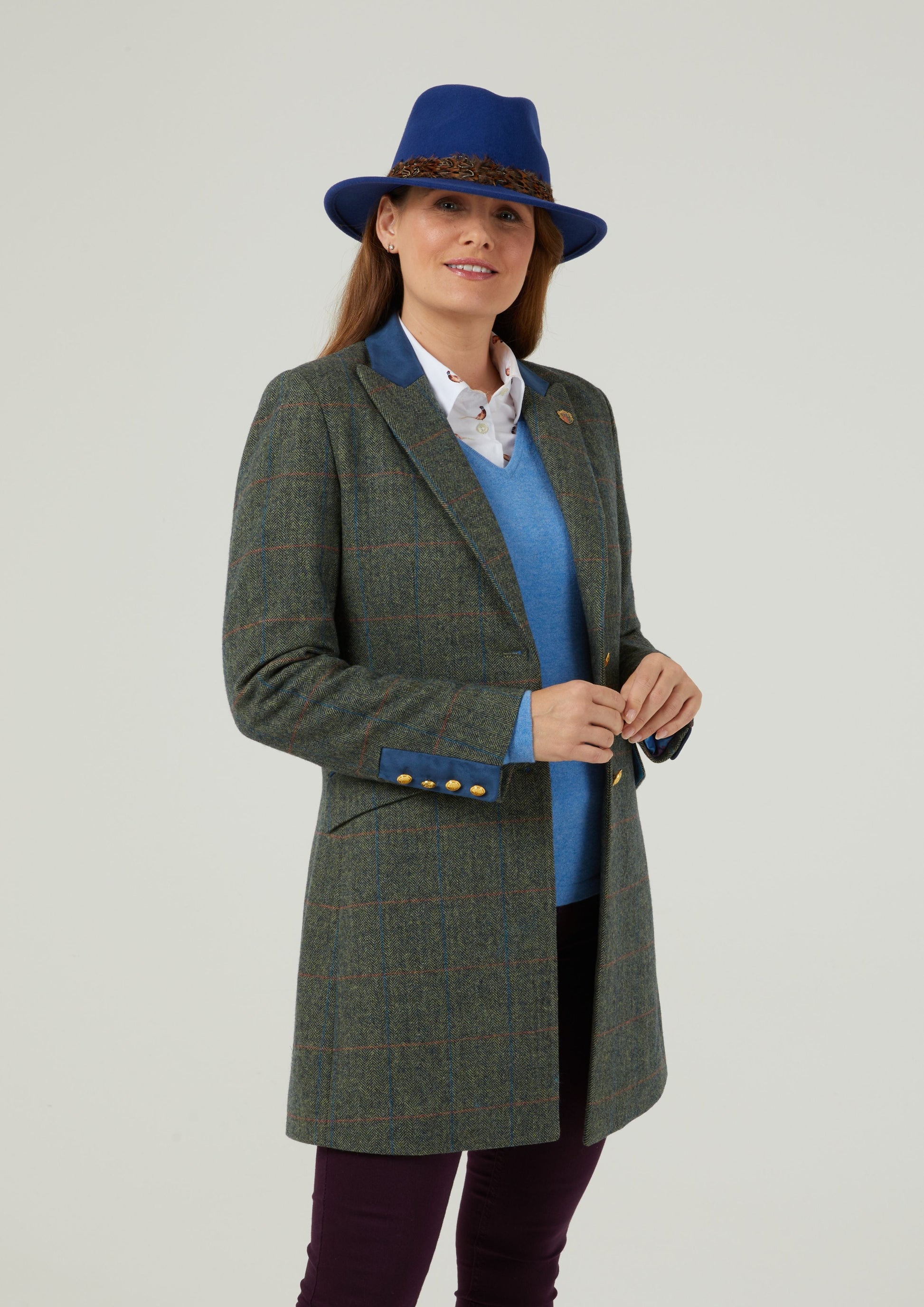 Combrook Ladies Mid-Thigh Coat In Spruce