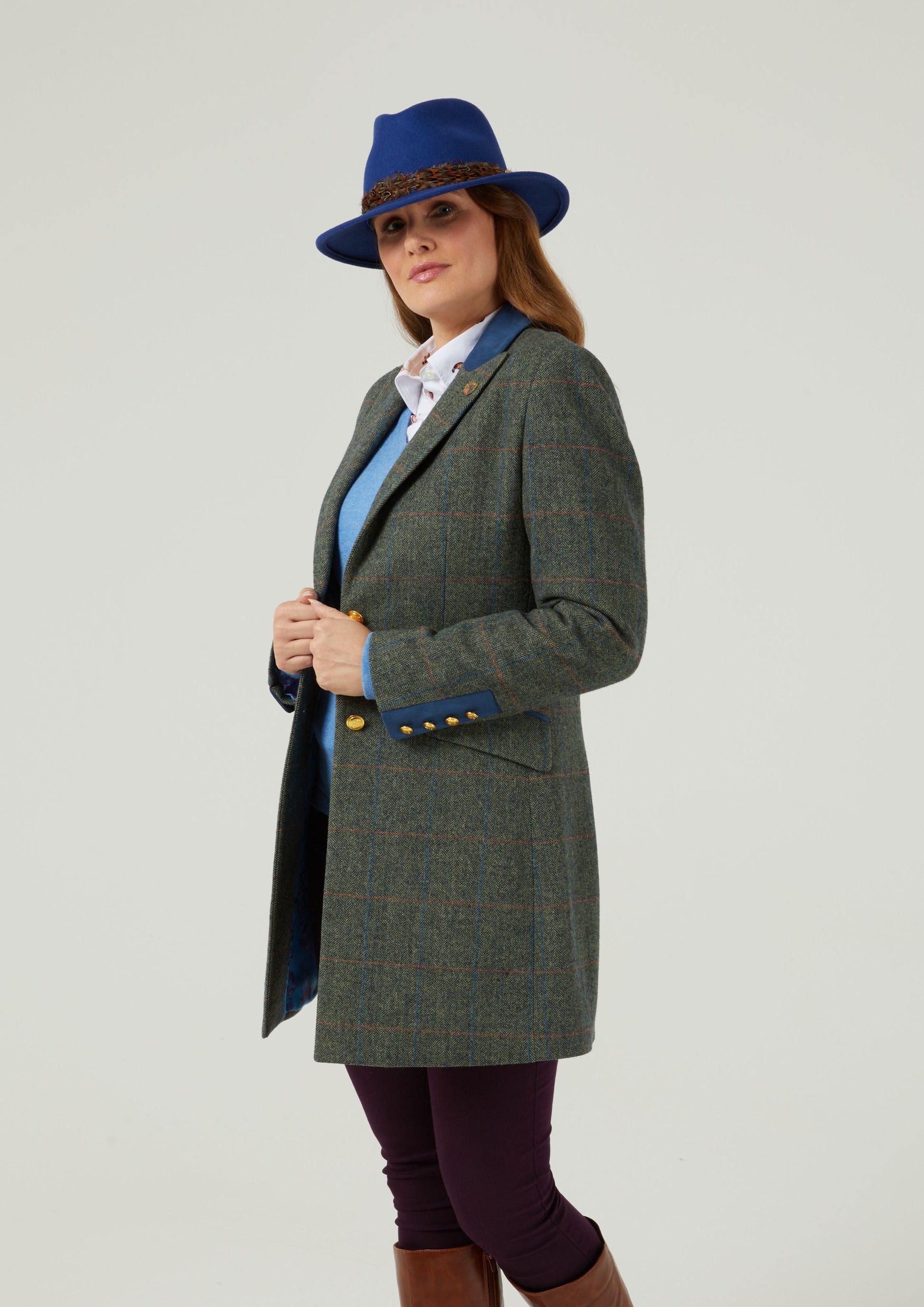 Combrook Ladies Mid-Thigh Coat In Spruce