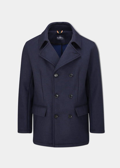 Ewen Men's Double Breasted Jacket In Navy