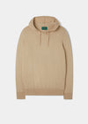 Gaisby Cotton Merino Hoodie in Oatmeal