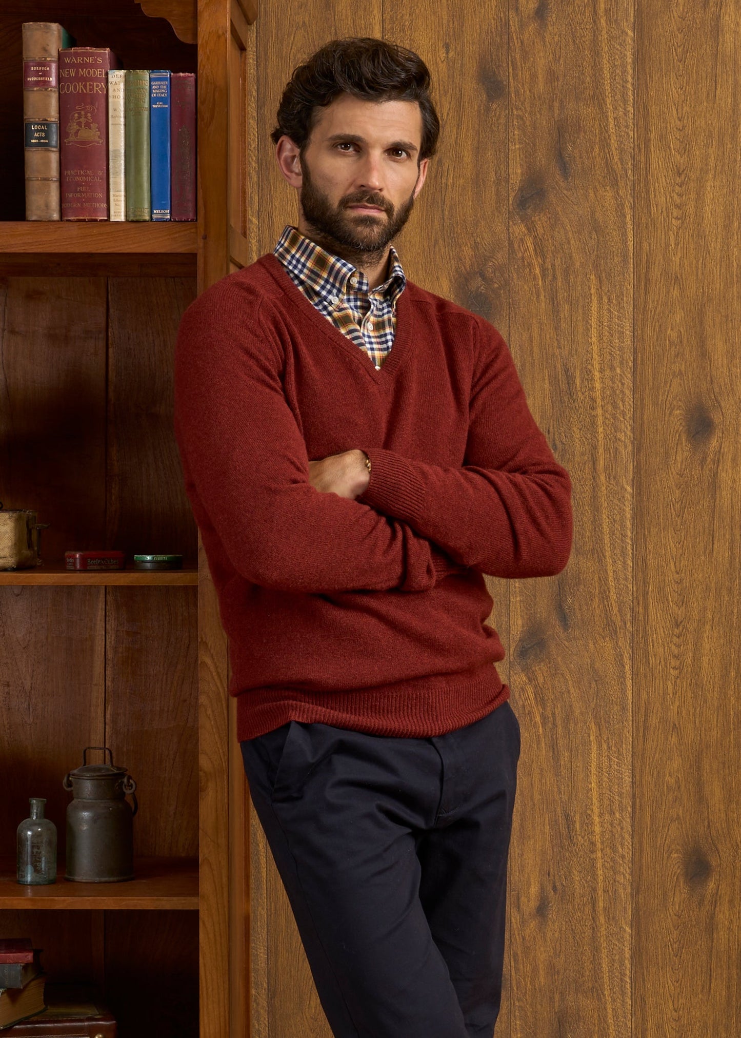 Hampshire Lambswool Jumper in Sienna