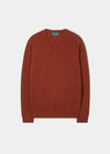 Kilsyth Men's Lambswool Jumper in Ember 