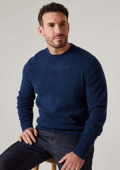 Kinnadie Supersoft Shetland Indigo Jumper