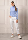 Rebecca Ladies Roll Neck Jumper In Sweet Lavender