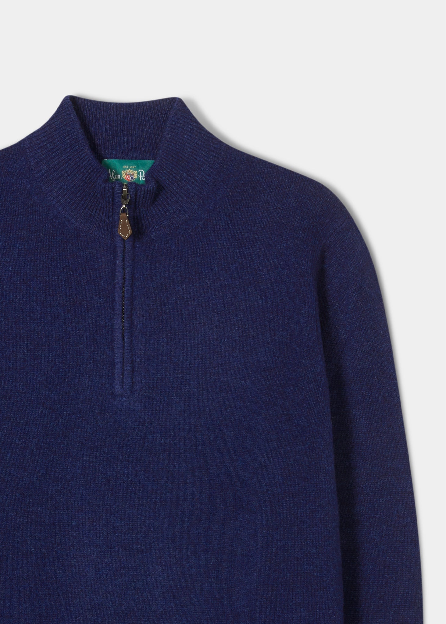 Lambswool-Half-Zip-Jumper-Indigo