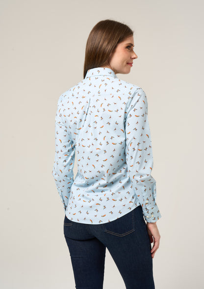 Lawen Ladies Printed Cotton Shirt