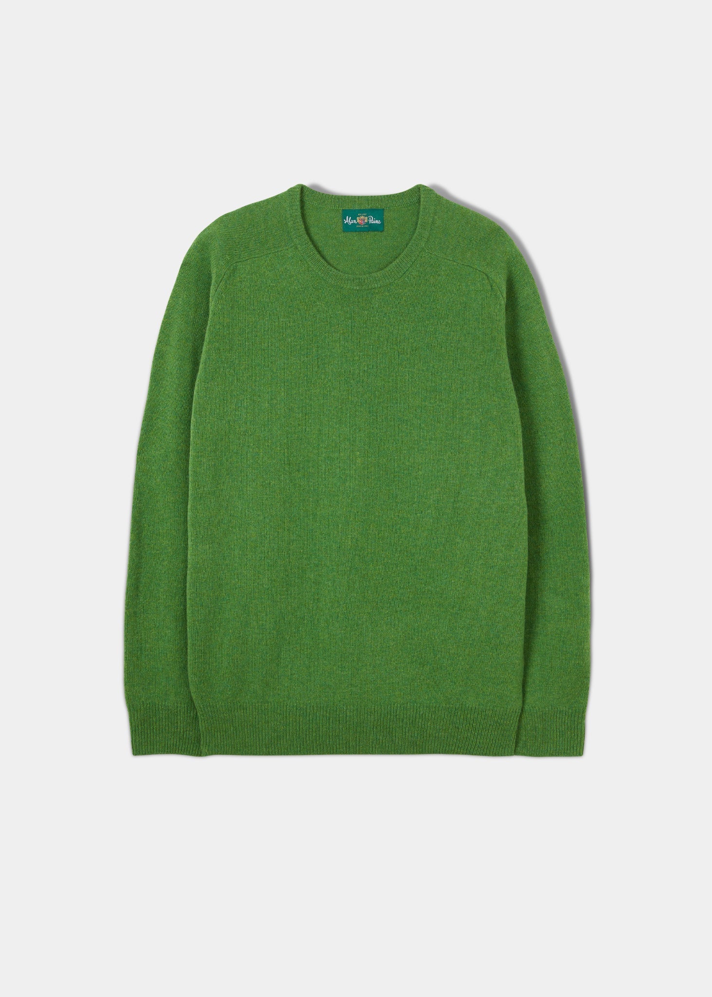 Lambswool Crew Neck Jumper in Palm 