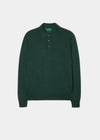 Merino-Wool-Long-Sleeve-Polo-Shirt-Hunter