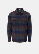 Ripley Men's Plaid Shacket in Navy