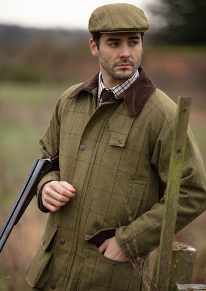 Rutland Tweed Shooting Coat In Lichen