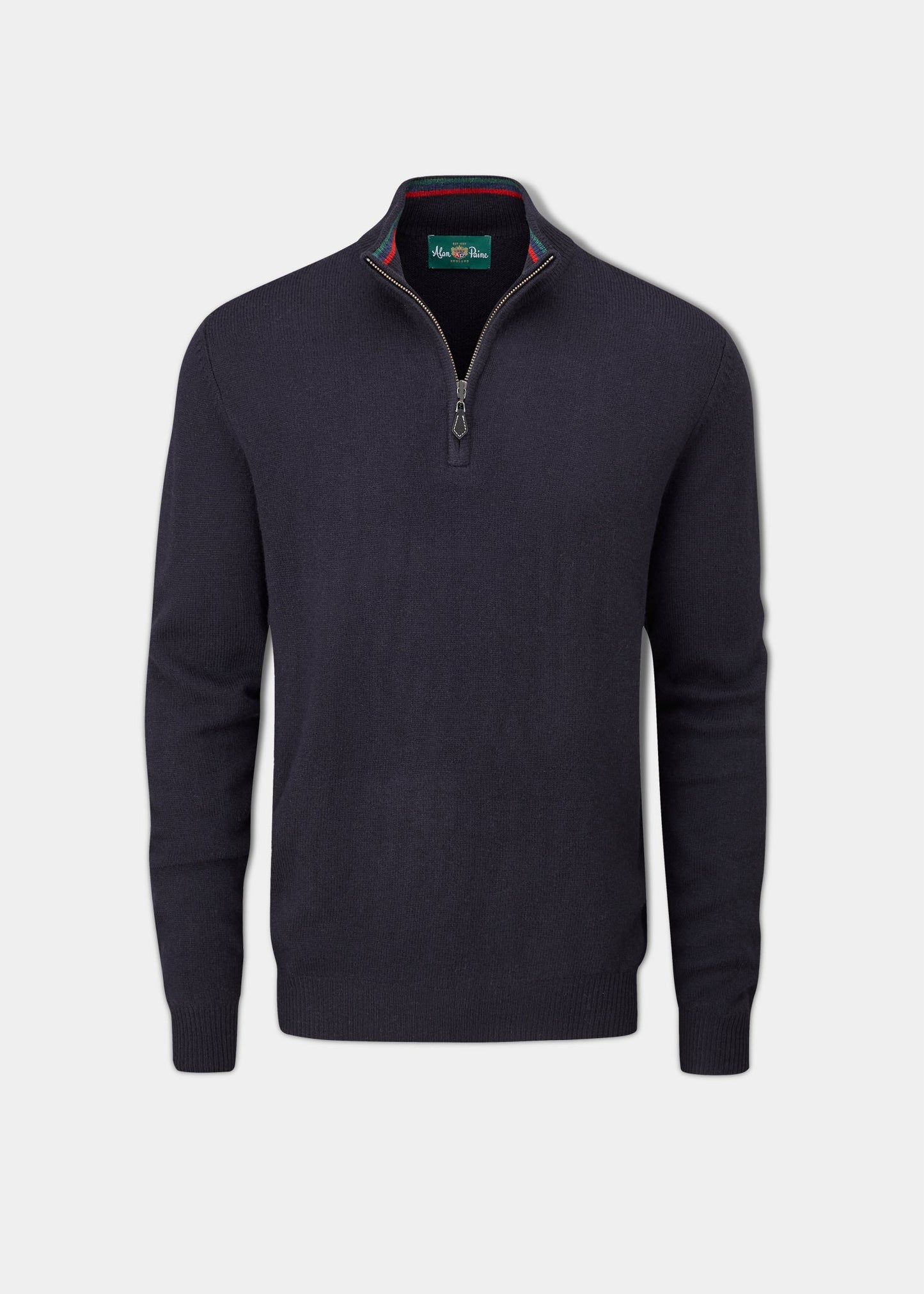 Streetly Men's 1/2 Zip Mock Neck Jumper In Navy