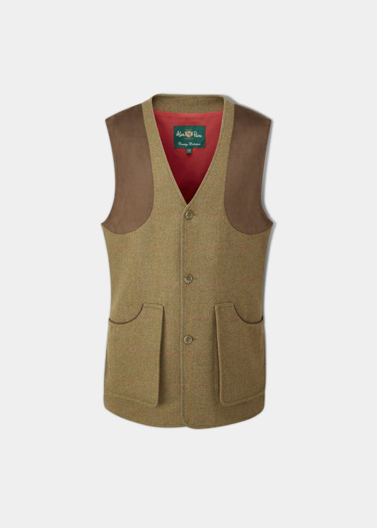 Combrook Men's Tweed Shooting Waistcoat in Hawthorn