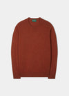 Dorset Men's Lambswool Jumper in Ember - Classic Fit