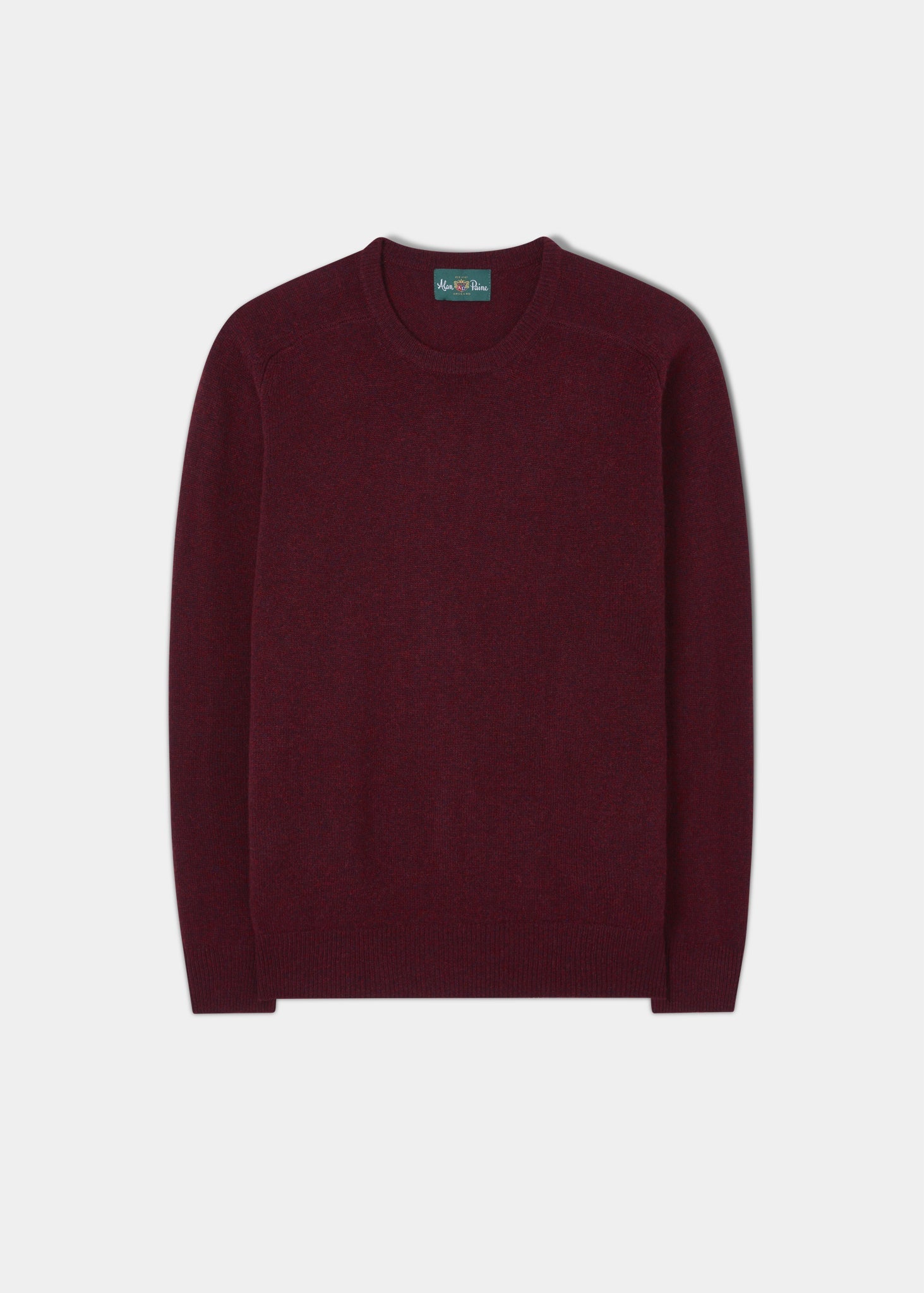 Dorset Men's Lambswool Jumper in Red Velvet