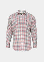 Men's black and red check shooting shirt