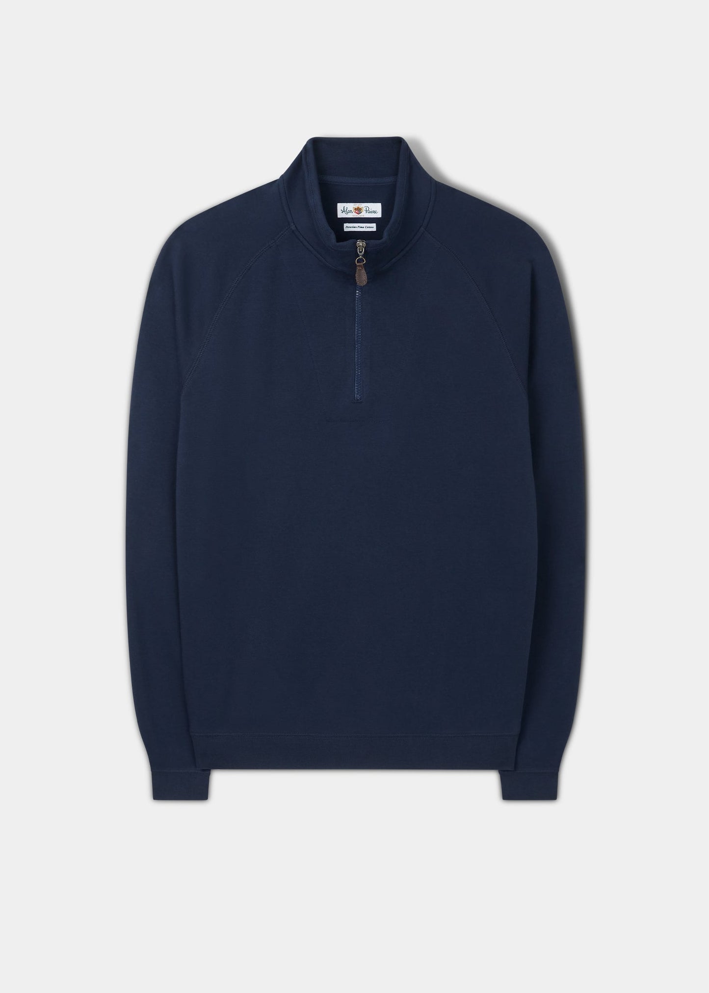 Morville 1/4 Zip Interlock Jersey In Navy