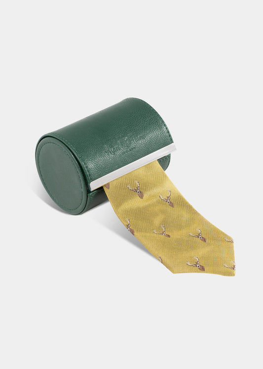 mens-ripon-silk-country-tie-deer-design-gold