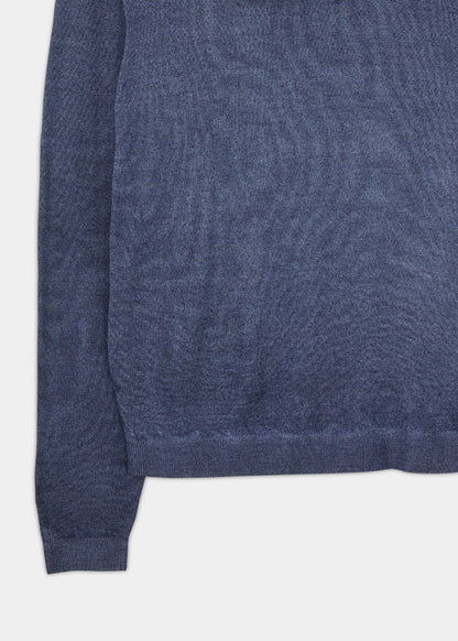 Men's Faded Dye Merino Jumper In Nightshade